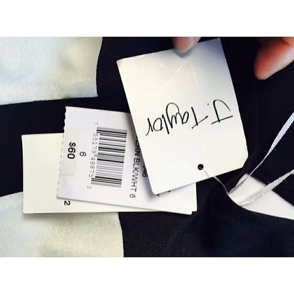 J. Taylor ColorBlock Sleeveless Pleated Dress NEW - Picture 6 of 6